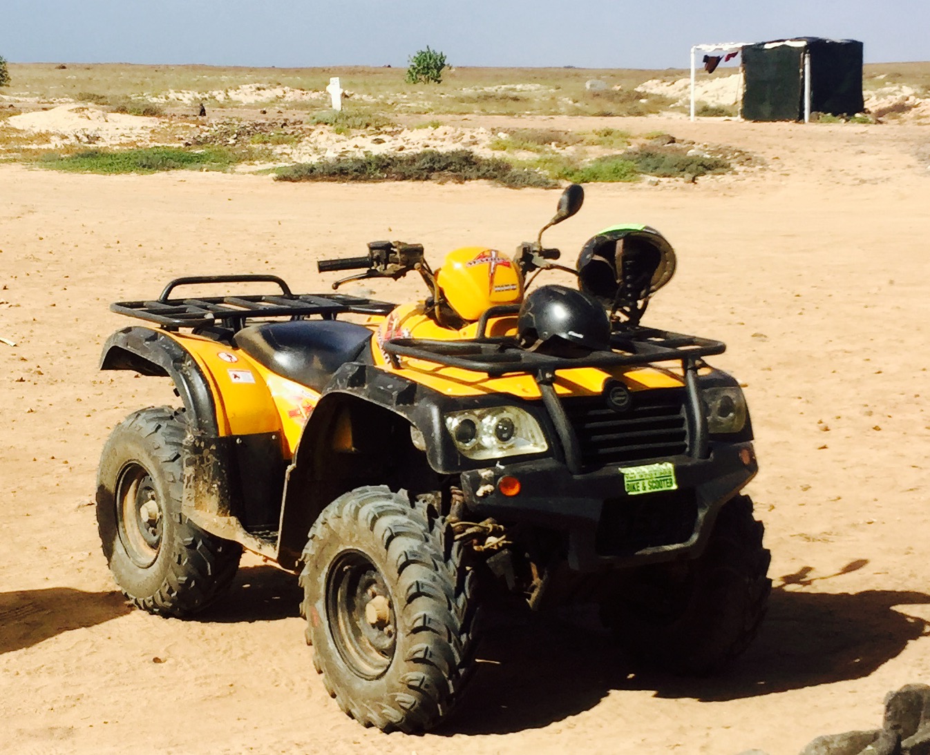 Kjøretøyet. En firehjuling!