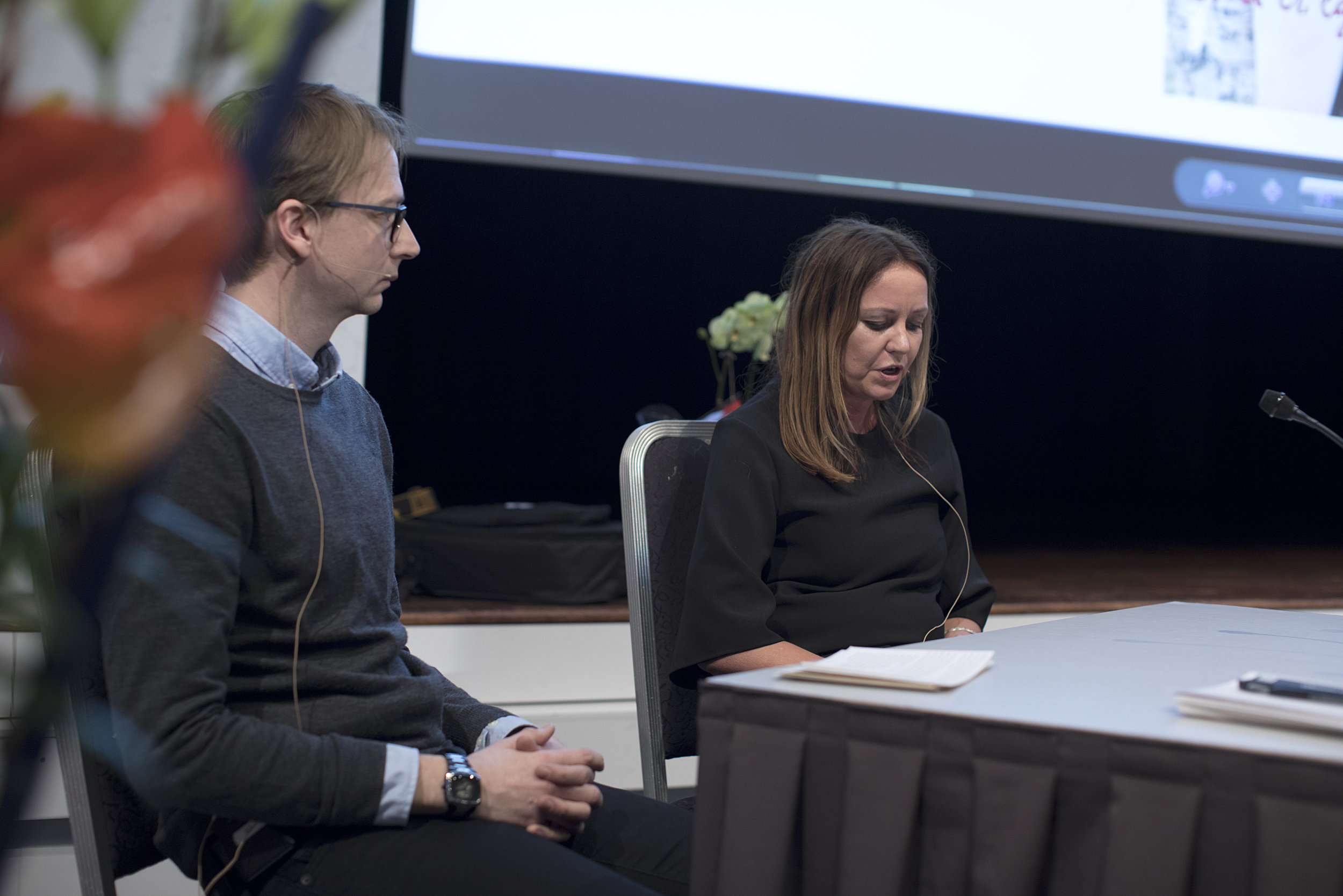 Jeg leser, Torgeir lytter. Foto: Christopher Olssøn.